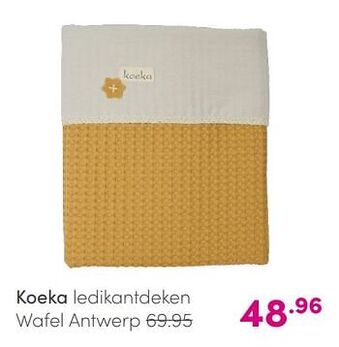 Baby & Tiener Koeka ledikantdeken wafel antwerp aanbieding