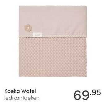 Baby & Tiener Koeka wafel ledikantdeken aanbieding
