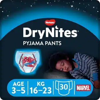 Bol.com Drynites luierbroekjes - jongens - 3 tot 5 jaar (16 - 23 kg) - 30 stuks - voordeelverpakking aanbieding