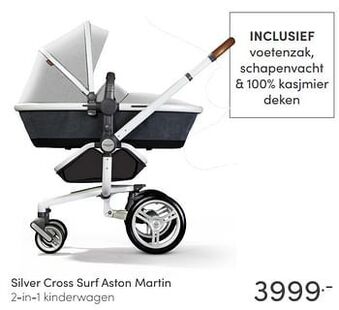 Baby & Tiener Silver cross surf aston martin 2-in-1 kinderwagen aanbieding