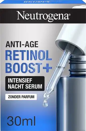 Bol.com Neutrogena® anti-ageing retinol boost + intensief nachtserum met zuivere retinol, parfumvrij, 30 ml aanbieding