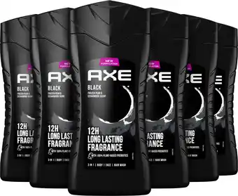 Bol.com Axe black 3-in-1 douchegel - 6 x 250 ml - voordeelverpakking aanbieding