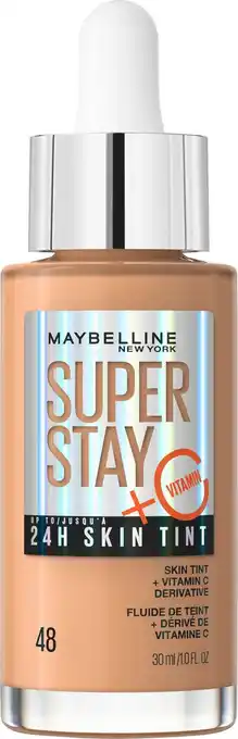 Maybelline new york superstay 24h skin tint bright skin-like coverage - foundation - 48