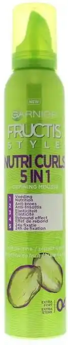 Bol.com Garnier fructis style hydra curls modellerende haarmousse - 6 x 200ml aanbieding