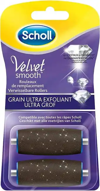 Bol.com Scholl velvet smooth - navulling elektrische eeltverwijderaar - ultra grof - voetvijl - 2 stuks aanbieding
