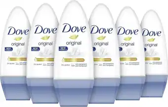Bol.com Dove original deodorant roller - 6 x 50 ml - voordeelverpakking aanbieding