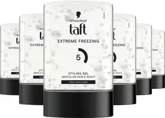 Bol.com Taft extreme invisible gel tottle 6x 300ml - grootverpakking aanbieding