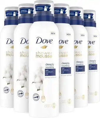 Dove deeply nourishing doucheschuim - 6 x 200ml - voordeelverpakking