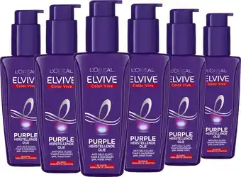 Bol.com L’oréal paris elvive color vive purple oil serum voordeelverpakking - blond & grijs haar - 6 x 100ml aanbieding