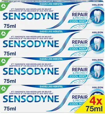 Bol.com Sensodyne repair & protect deep repair tandpasta voor gevoelige tanden - voordeelverpakking - 4x75 ml aanbieding