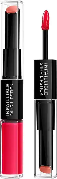 Bol.com L'oréal paris infaillible 24h lippenstift - 701 cerise - rood - langhoudende 2-staps lipstick - 5.7ml aanbieding