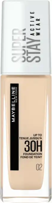 Maybelline - superstay active wear foundation - 02 naked ivory