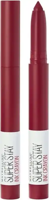 Maybelline superstay ink crayon matte lippenstift - 50 own your empire - rood - 14 gr