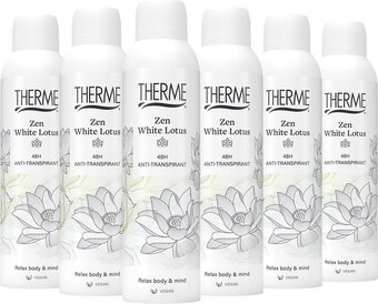 Bol.com 6x therme anti-transpirant zen white lotus 150 ml aanbieding