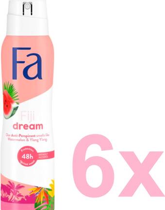Bol.com Fa fiji dream deo spray 6x 150 ml - grootverpakking aanbieding