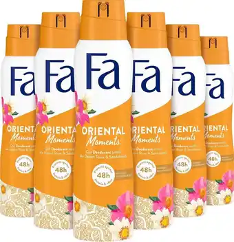 Bol.com Fa oriental moments - deodorant spray - voordeelverpakking - 6 x 150 ml aanbieding