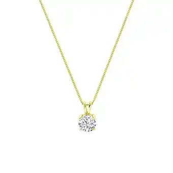 Bol.com Lucardi dames ketting met hanger met zirkonia - echt zilver - ketting - cadeau - 40 cm - goudkleurig aanbieding