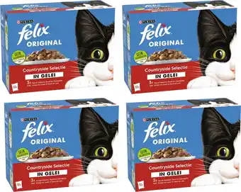 Bol.com Felix original in gelei - kattenvoer natvoer - countryside selectie - 48 x 85g aanbieding