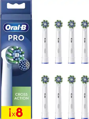Oral-b pro cross action - opzetborstels - met cleanmaximiser technologie - 8 stuks