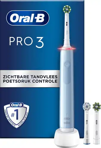 Oral-b pro 3 3770 - elektrische tandenborstel - blauw