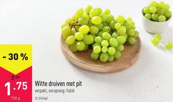 ALDI Witte druiven met pit 750g aanbieding