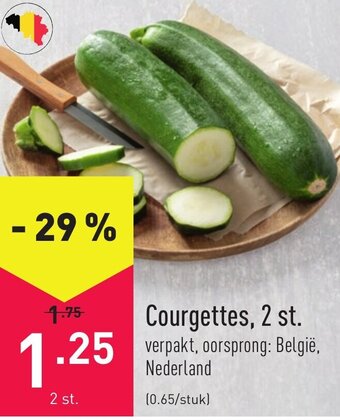 ALDI Courgettes 2 st. aanbieding