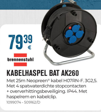 Brennenstuhl Kabelhaspel BAT AK260