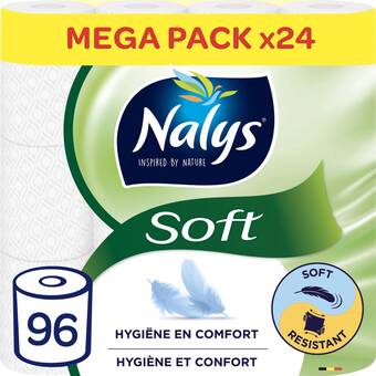 Bol.com Nalys soft toiletpapier - 2 lagen - 96 rollen aanbieding