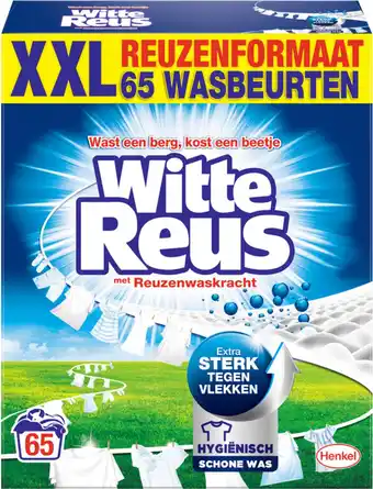 Witte reus - waspoeder - witte was - grootverpakking - 65 wasbeurten