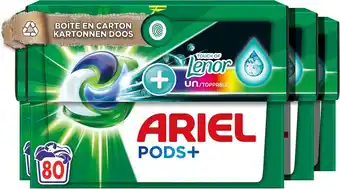 Bol.com Ariel wasmiddel pods + touch of lenor – 4 x 20 wasbeurten – voordeelverpakking aanbieding