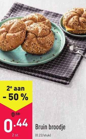 ALDI Bruin broodje aanbieding