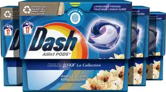 Bol.com Dash all in 1 pods - amber & orchidee - waspods - 4 x 17 wasbeurten voordeelverpakking aanbieding