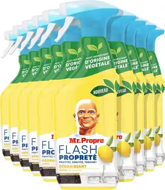 Mr. propre flash properté - ontvetter - allesreiniger spray - citroen - voordeelverpakking 10 x 500ml
