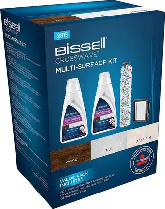 Bol.com Bissell multisurface cleaning pack - borstelrol + filter + reinigingsmiddel voor crosswave 2x1l aanbieding