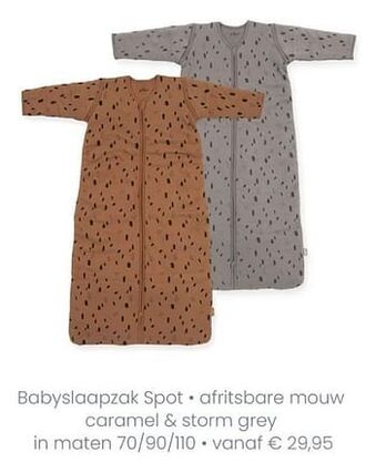 Baby & Tiener Babyslaapzak spot afritsbare mouw aanbieding