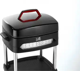 Bol.com Fritel bbq 3256 - barbecue met deksel + 2000w + grilloppervlakte 40x36cm + afneembare grill - zwart aanbieding
