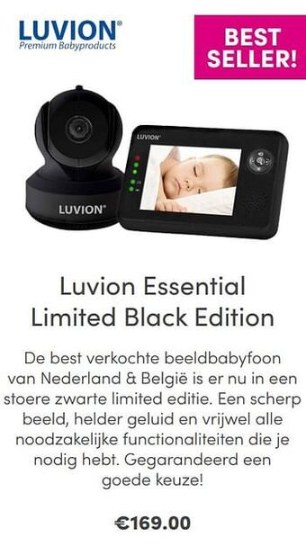 Baby & Tiener Luvion essential limited black edition aanbieding