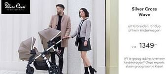 Baby & Tiener Silver cross wave uit te breiden tot duo of twin kinderwagen aanbieding