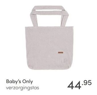 Baby & Tiener Baby`s only verzorgingstas aanbieding