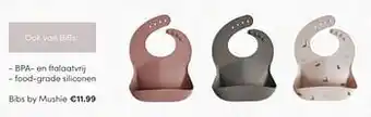Baby & Tiener Food-grade siliconen bibs by mushie aanbieding