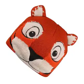 Decathlon Animally iii wandel-beanie met voering van fleece voor kinderen - oranje aanbieding