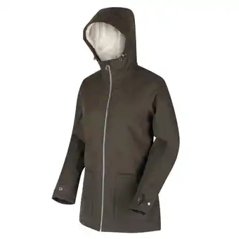 Decathlon Bergonia ii waterdichte wandeljas voor dames - donkergroen aanbieding