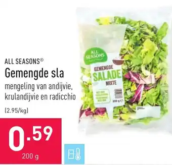 ALDI Gemengde sla 200g aanbieding