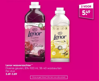 Big Bazar Lenor wasverzachter aanbieding