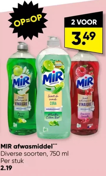 Mir afwasmiddel