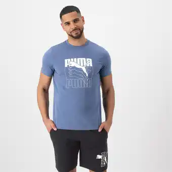 Decathlon Fitness t-shirt heren katoen blauw aanbieding
