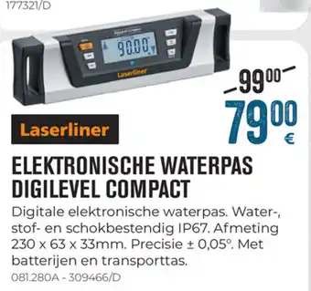 Laserliner Elektronische waterpas digilevel compact