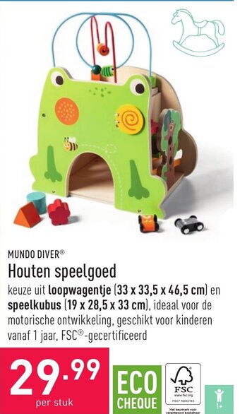 ALDI Houten speelgoed aanbieding