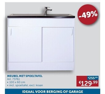 Meubel met spoeltafel