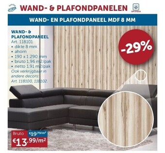 Zelfbouwmarkt Wand- & plafondpaneel aanbieding